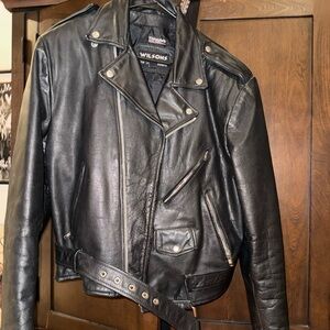 80’s Vintage Wilson’s Leather Biker Jacket (L)